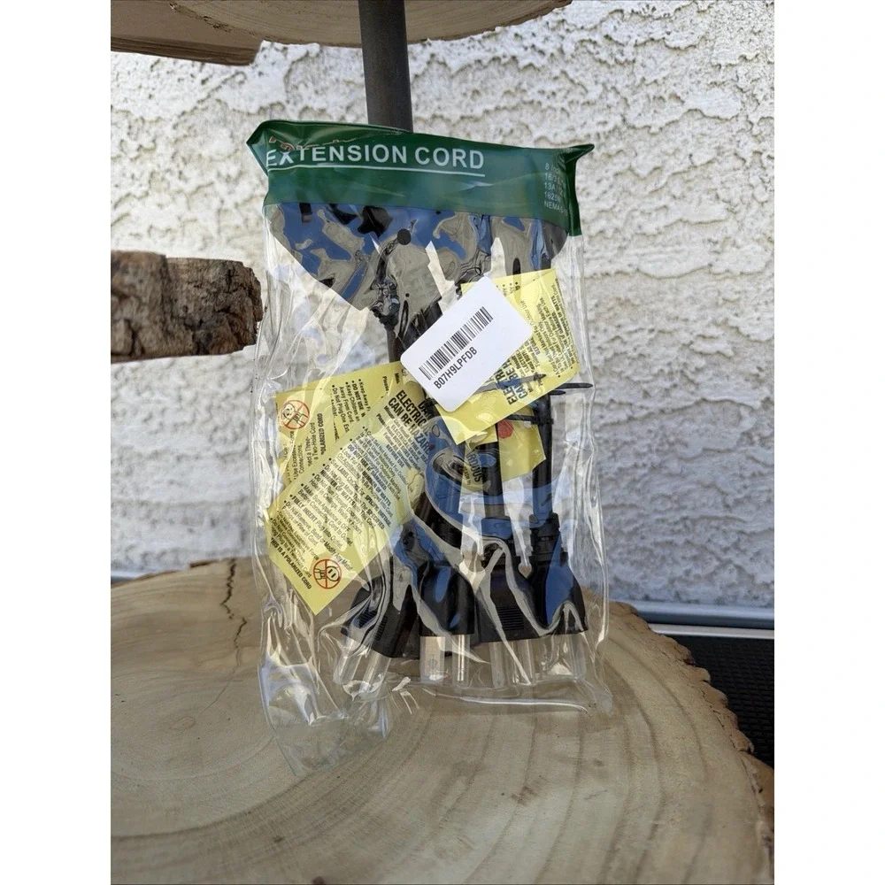 4 Pack of 8 Inch Extension Cords Heavy Duty